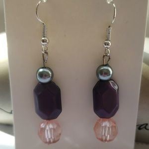 Purple & Pink/ Statement Earrings